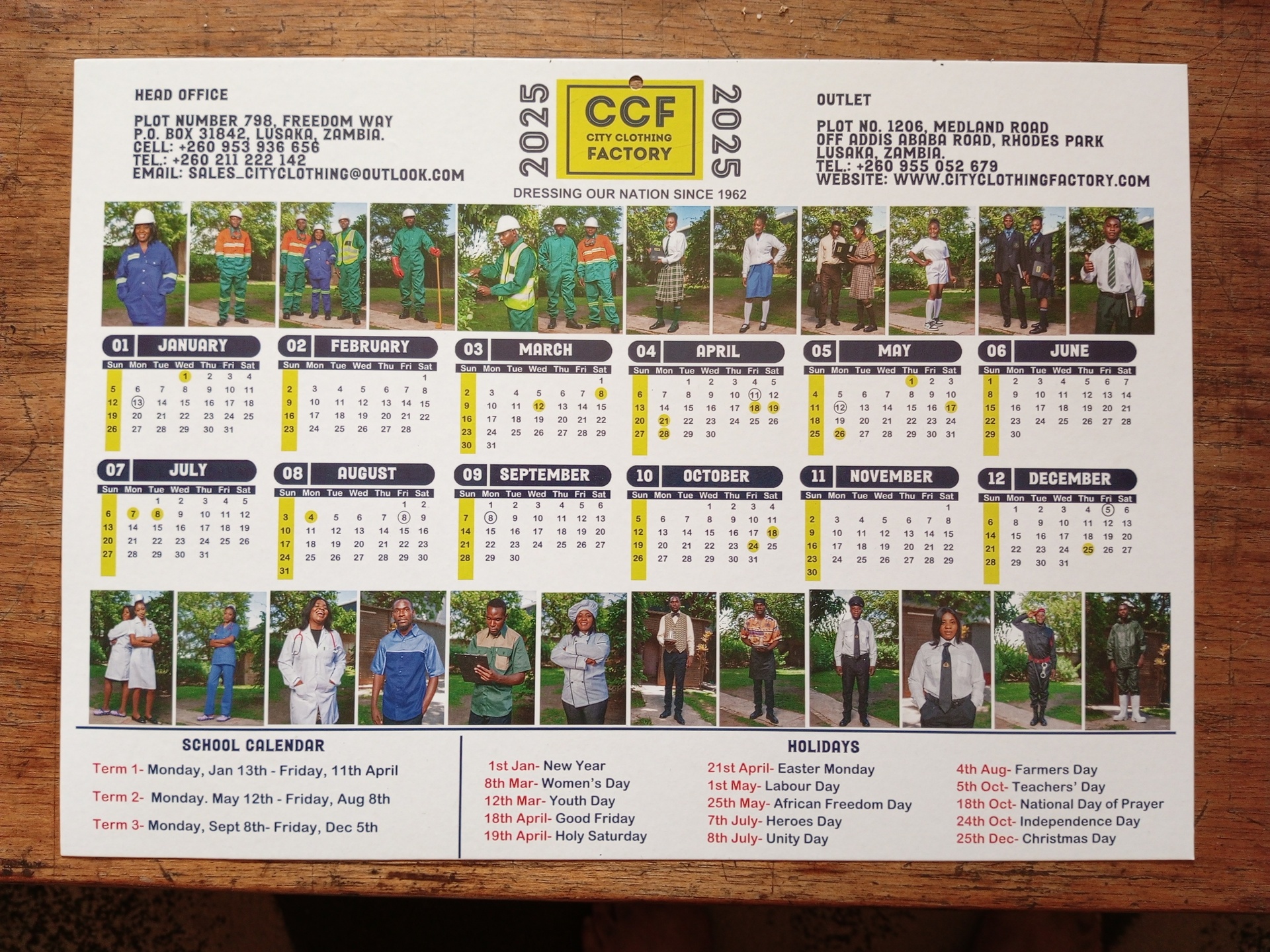 Calendars (A1-A4)