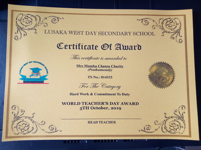 Certificates